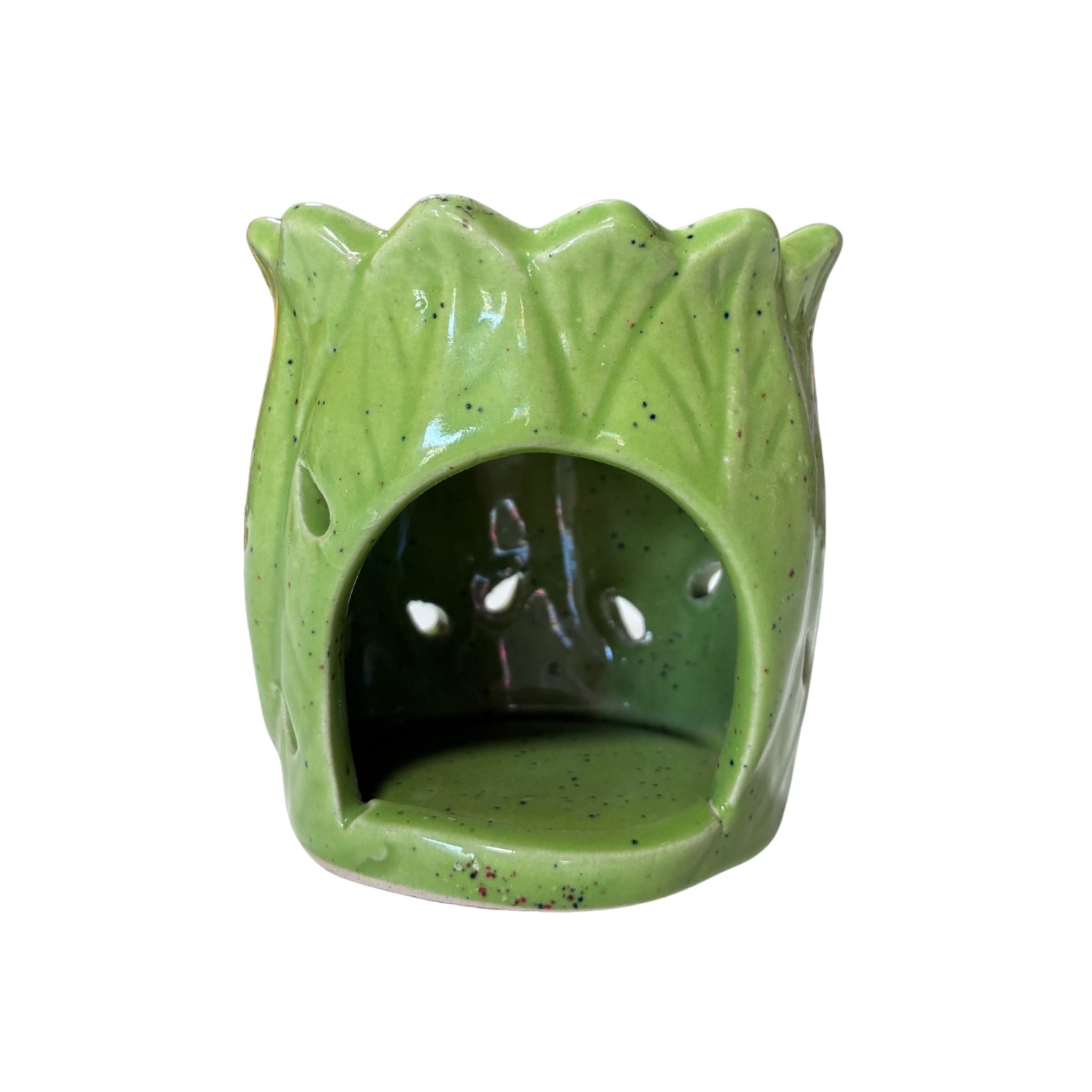 QUEMADOR DE CERÁMICA PARA WAX MELTS – DISEÑO BOTÁNICO